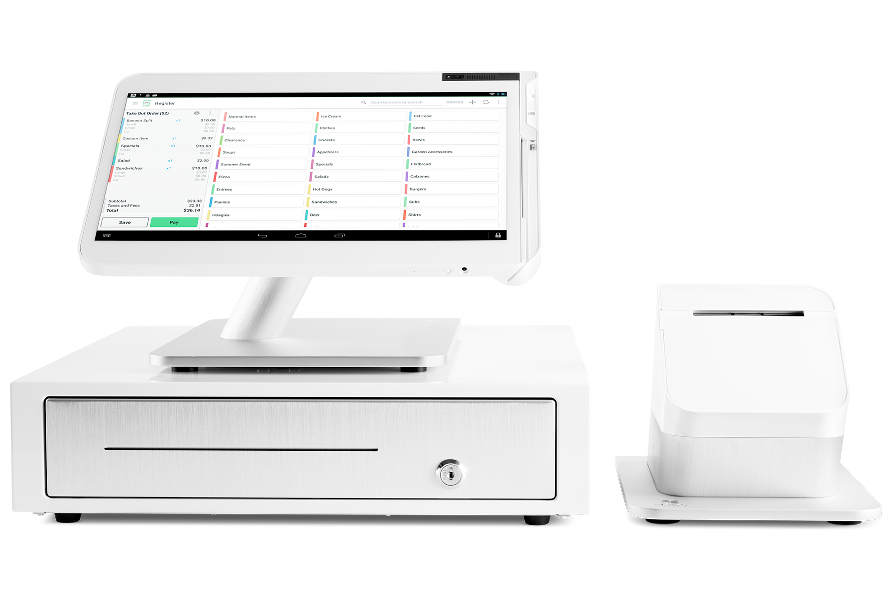 Clover point of sale Station low cost manage your sales emv processing