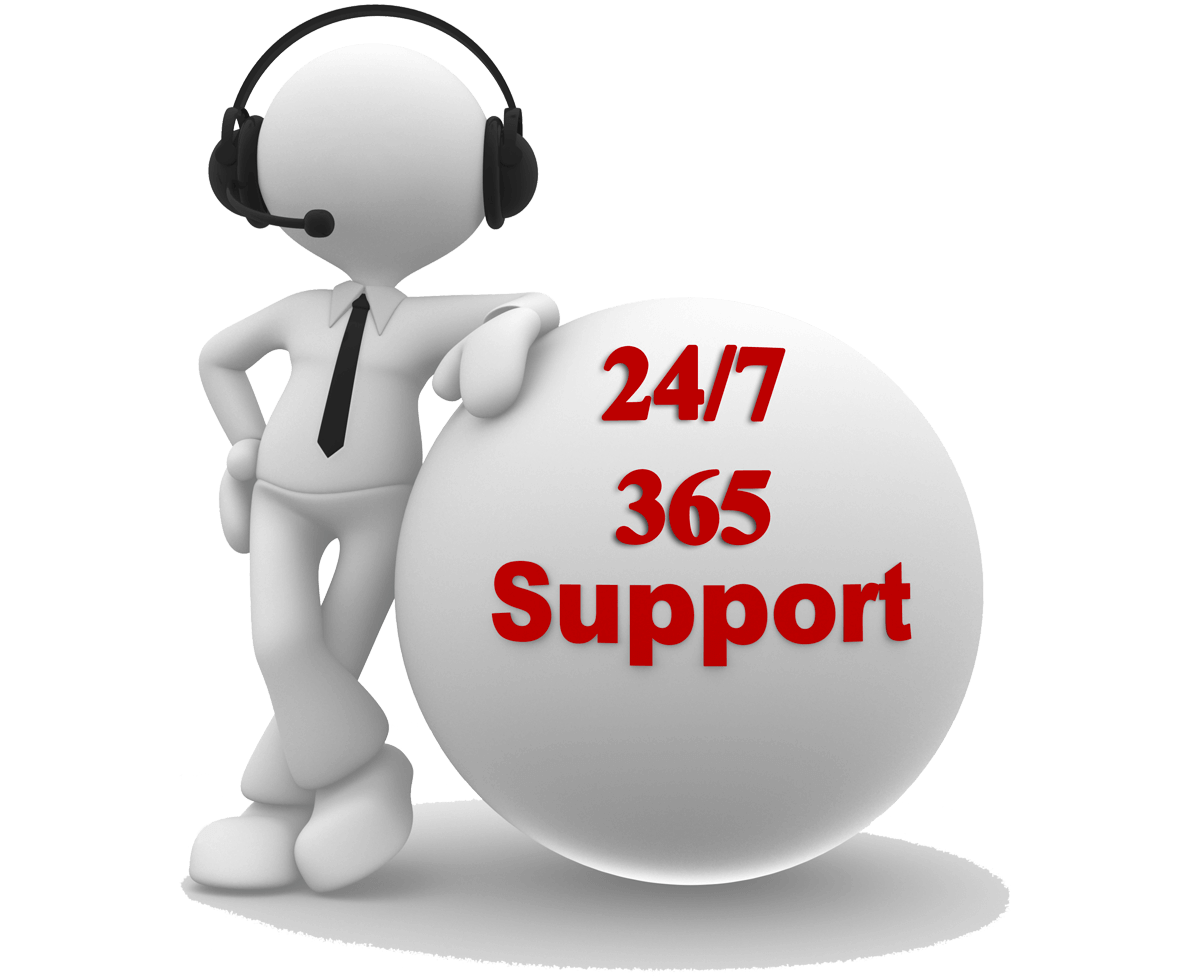 24 7 Customer support Contact us